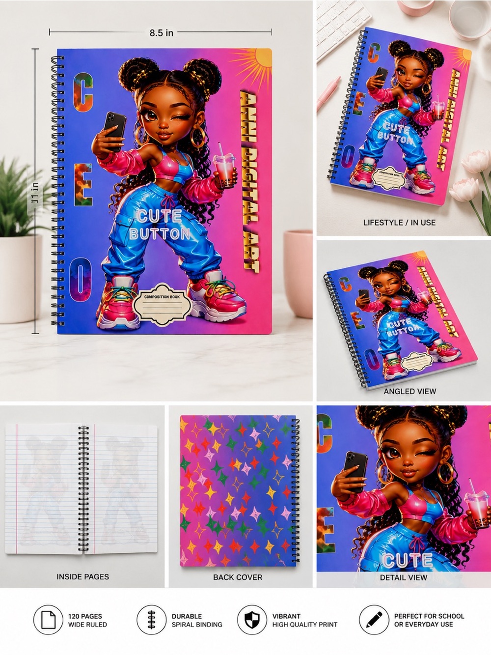 Personalized Note book - Picture 5 of 7